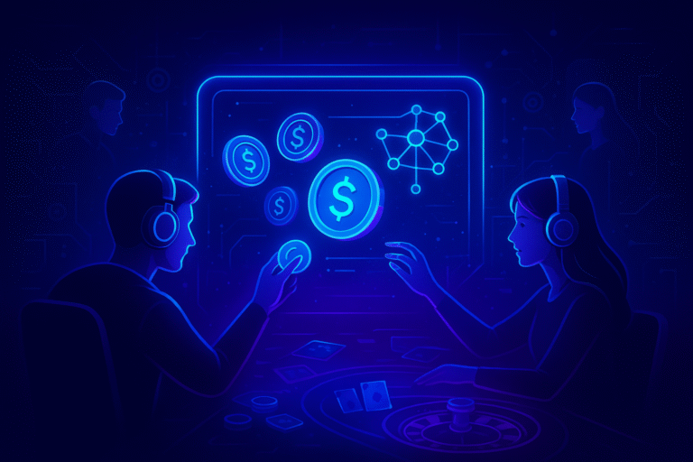 Virtual Exchange in Neon Gaming
